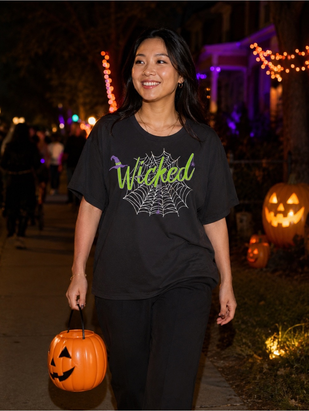 Celebrate! Halloween Graphic Tee - Black - Picture 1 of 5